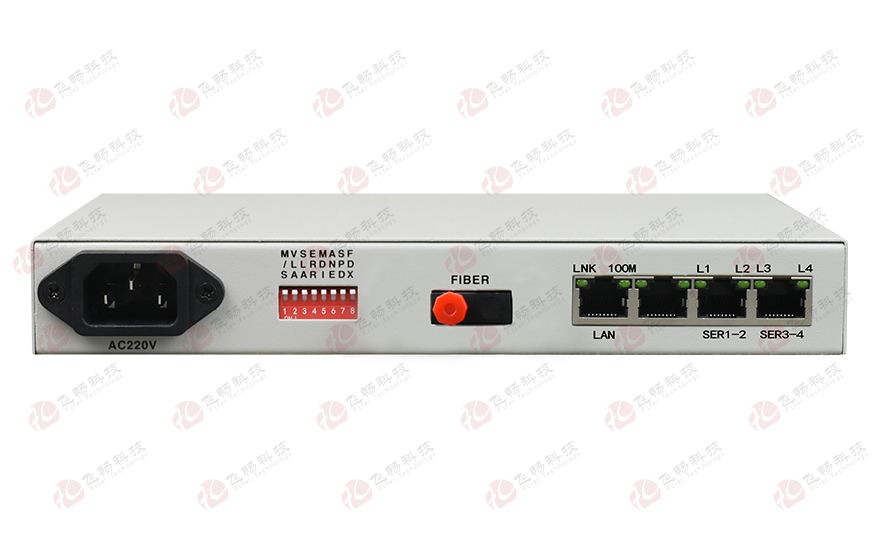 深夜成人视频科技-光纖-ETH+4RS232轉換器（帶寬2M）