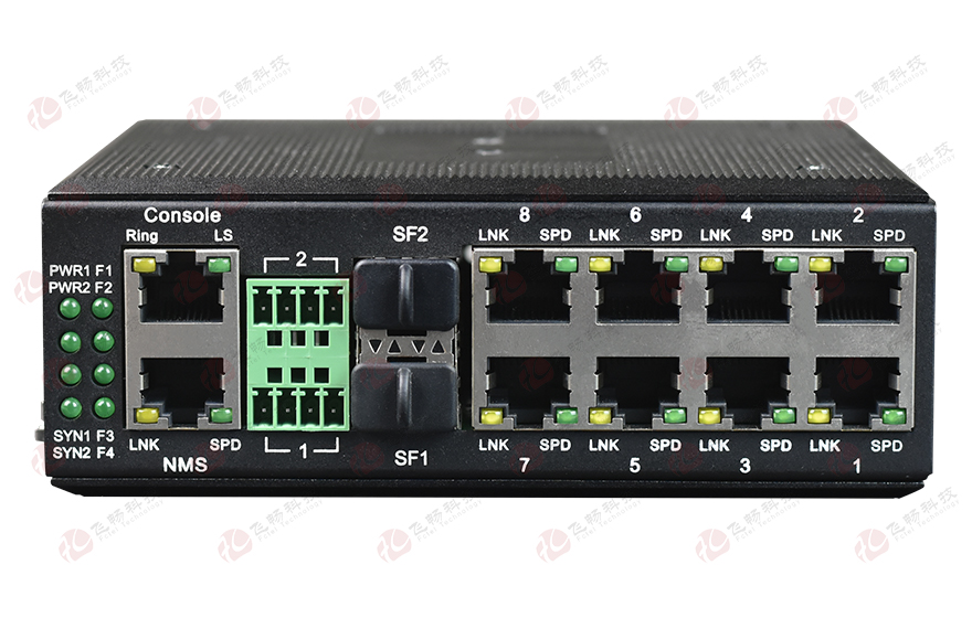 深夜成人视频科技-網管型 工業級8路千兆電 物理隔離 轉2路10G光 成人深夜网站