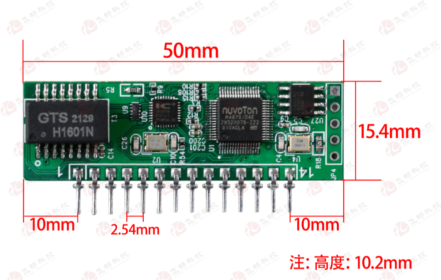 深夜成人视频科技-工業級1路TTL串口服務器 模塊板