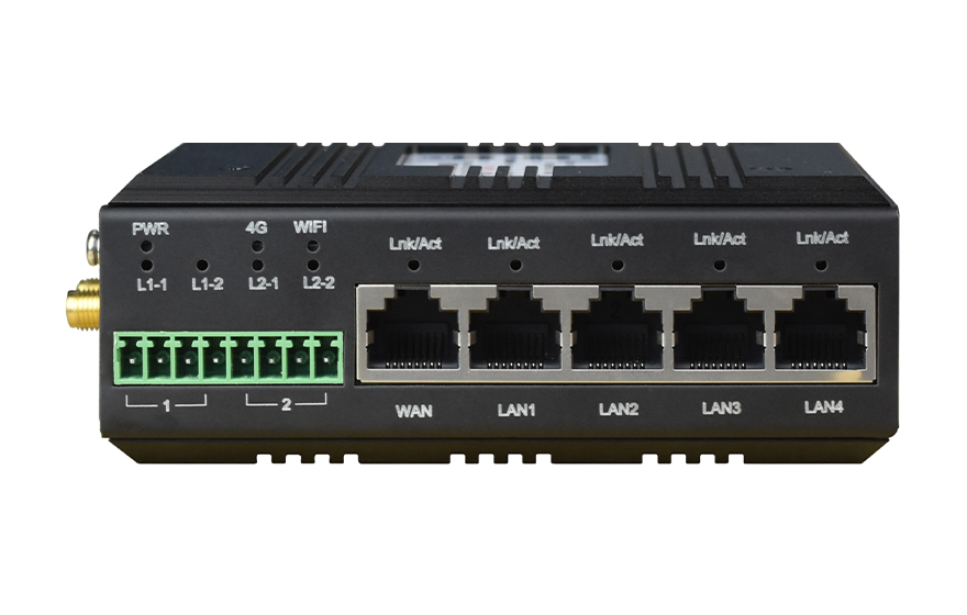 深夜成人视频科技-4xLan+1xWan+2路串口 4G路由器